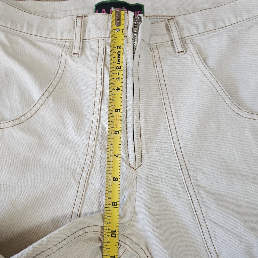 La Fetiche Cream Straight-Leg‎ Jeans - Picture 10 of 12